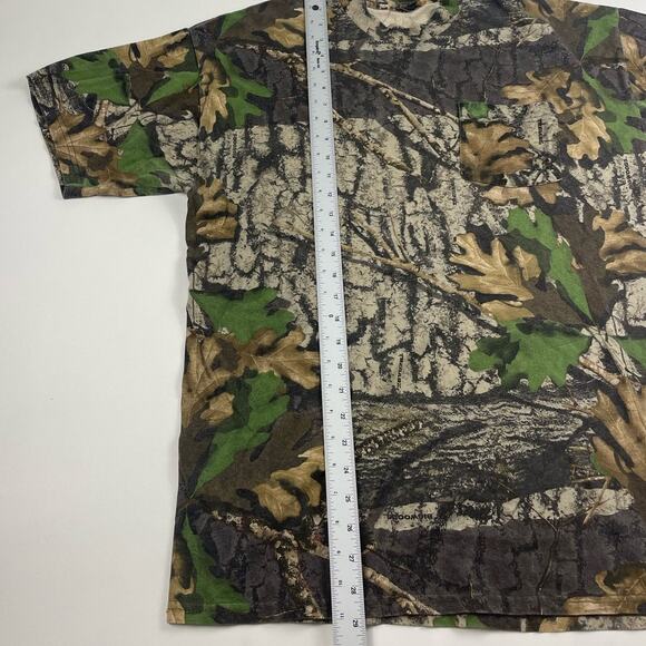 Vintage Camo Realtree Short Sleeve 90s Shirt With Pocket Fits like Large - Picture 5 of 5